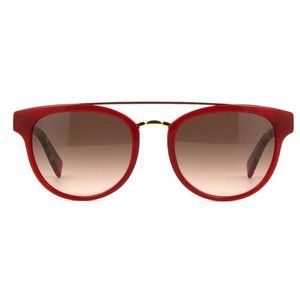 Authentic Furla Red & Gold Sunglasses SFU044 W/ Case